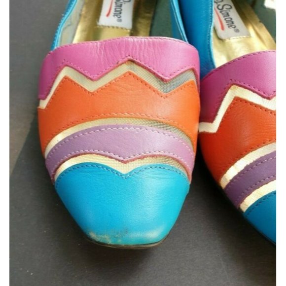 L J Simone Flat Shoes Morocco Vintage Size 8 - Picture 2 of 12